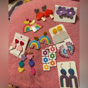 Colorful  Earrings lot